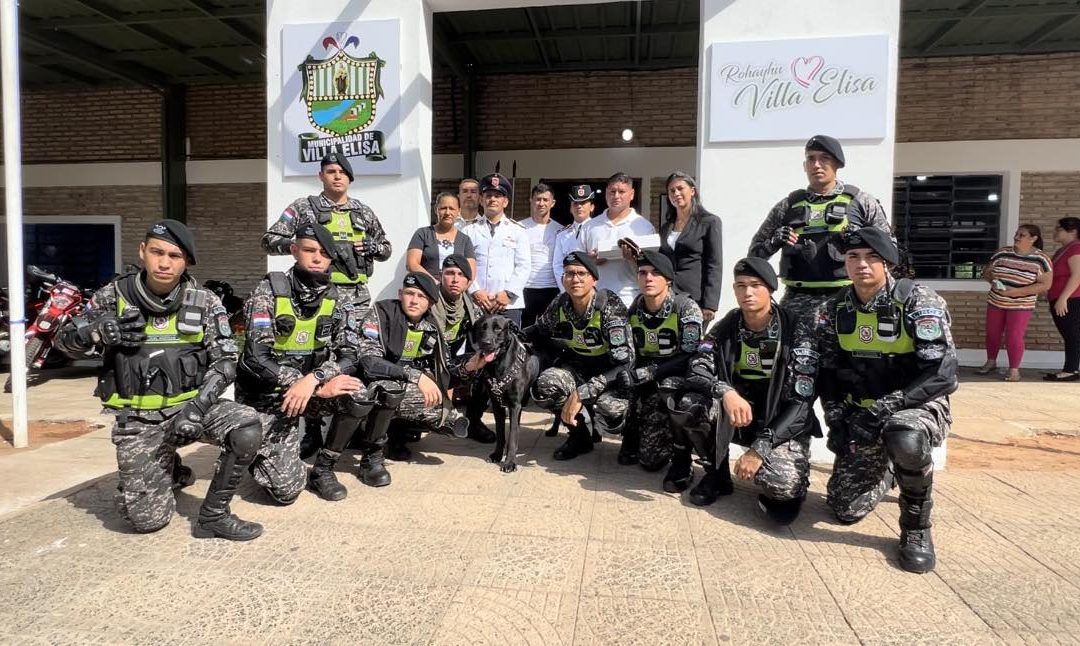 Con homenaje a agente fallecido, inauguran base del Grupo Lince en Villa Elisa