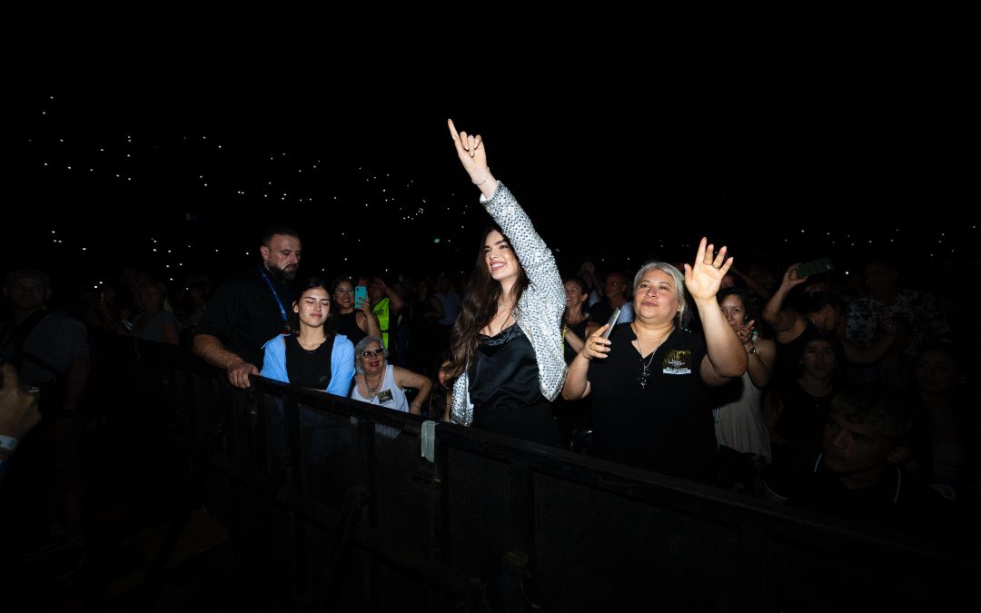 Previo a su arribo a Paraguay, Nadia disfrutó el concierto de Marc en Buenos Aires