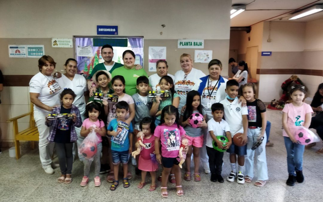 Reyes Magos llegaron con toda su magia hasta el Hospital de Clínicas