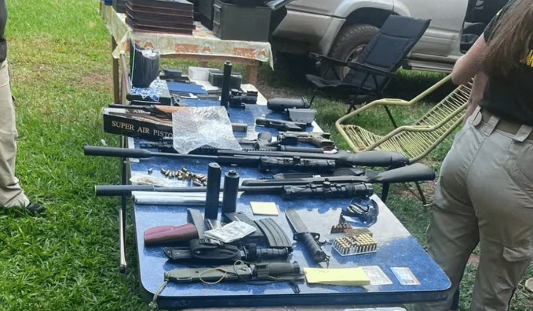 Allanan vivienda en Capiatá por el caso tráfico ilícito de armas