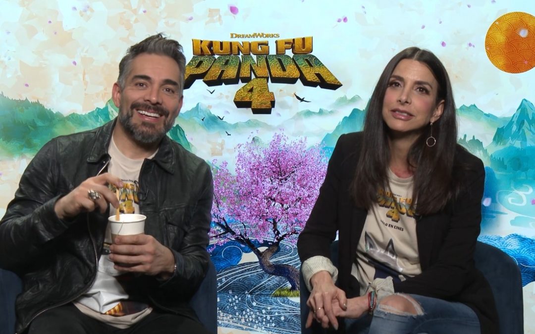Omar Chaparro y Verónica Toussaint hablan de Kung Fu Panda 4 en entrevista exclusiva con Lu Sapena