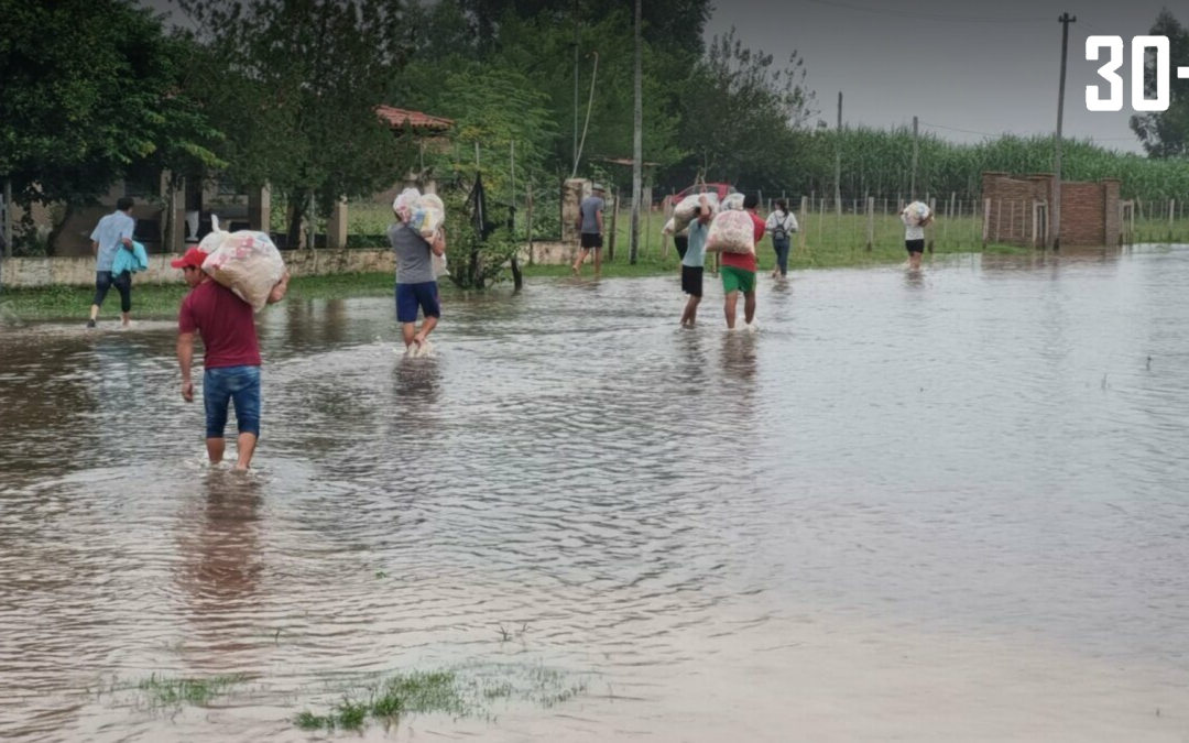 Ñeembucú lucha contra las aguas: Familias afectadas y escuelas cerradas