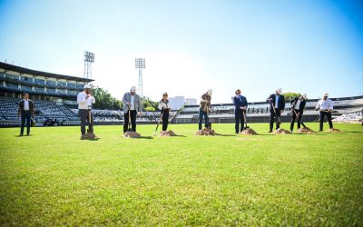 Olimpia da la palada inicial a la obra de su nuevo estadio