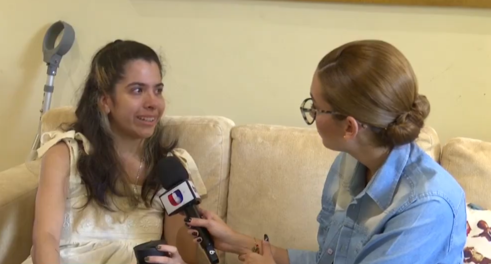 La emotiva historia de Mónica: “tener una barrera es como que me da más fuerzas”