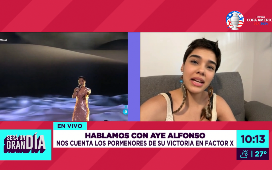 Aye Alfonso: “Se vienen cosas increíbles, este es el comienzo de mi vida artística”, en exclusiva para ‘Será Un Gran Día’