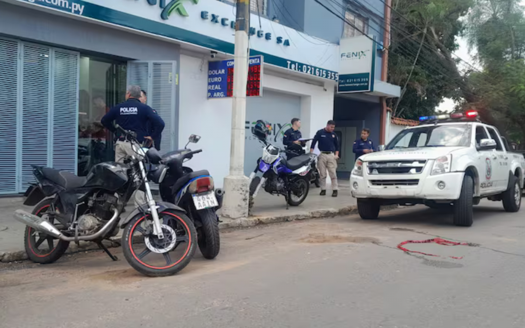 Asalto y tiroteo se registró en barrio Villa Morra de Asunción