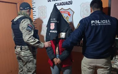 Capturan a presunto feminicida en Caaguazú