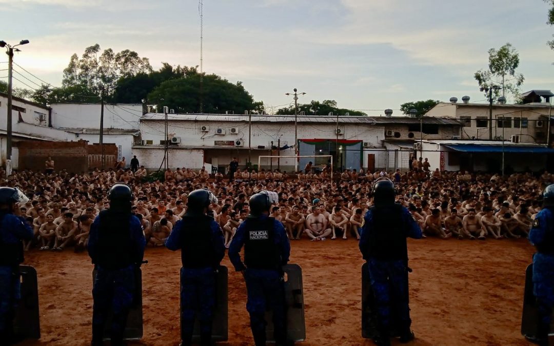 Realizan megaoperativo en el penal de Ciudad del Este ante plan de fuga