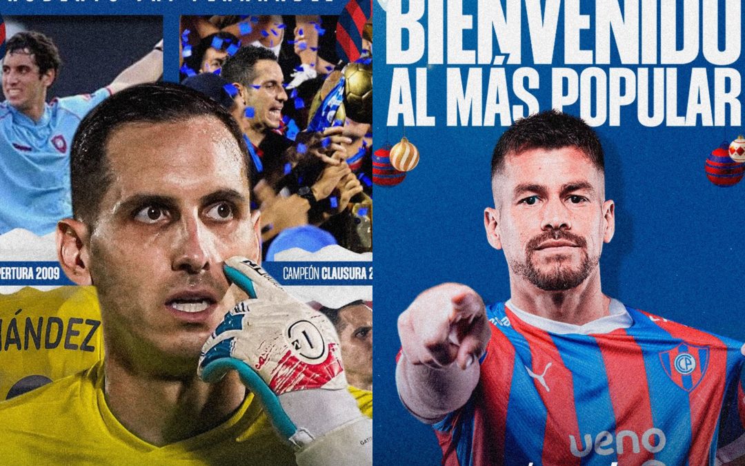 Cerro presenta a sus primeros refuerzos: “Gatito” Fernández y Gastón Giménez