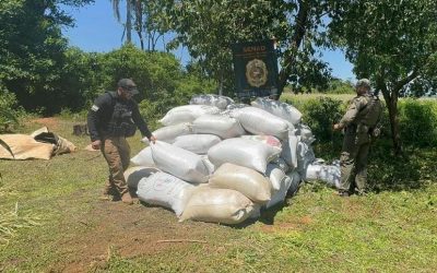 SENAD incautó más de 7 toneladas de marihuana y capturó a 4 personas