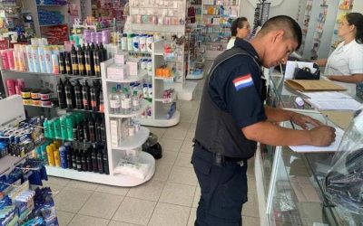 Luque: mujer asaltó una farmacia con un plato roto