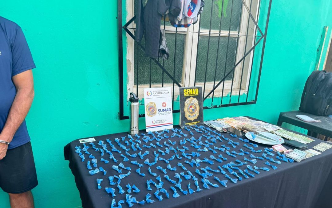 Desbaratan red de microtráfico en Nanawa y Ciudad del Este