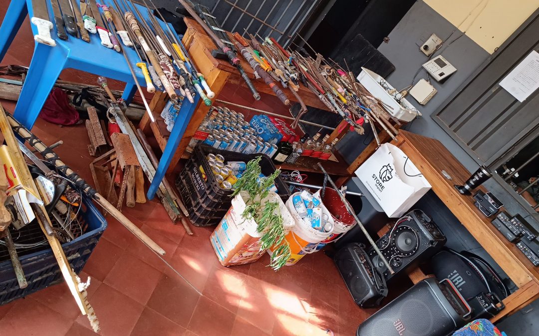 Durante la requisa en la cárcel de PJC incautan armas, drogas y otros elementos