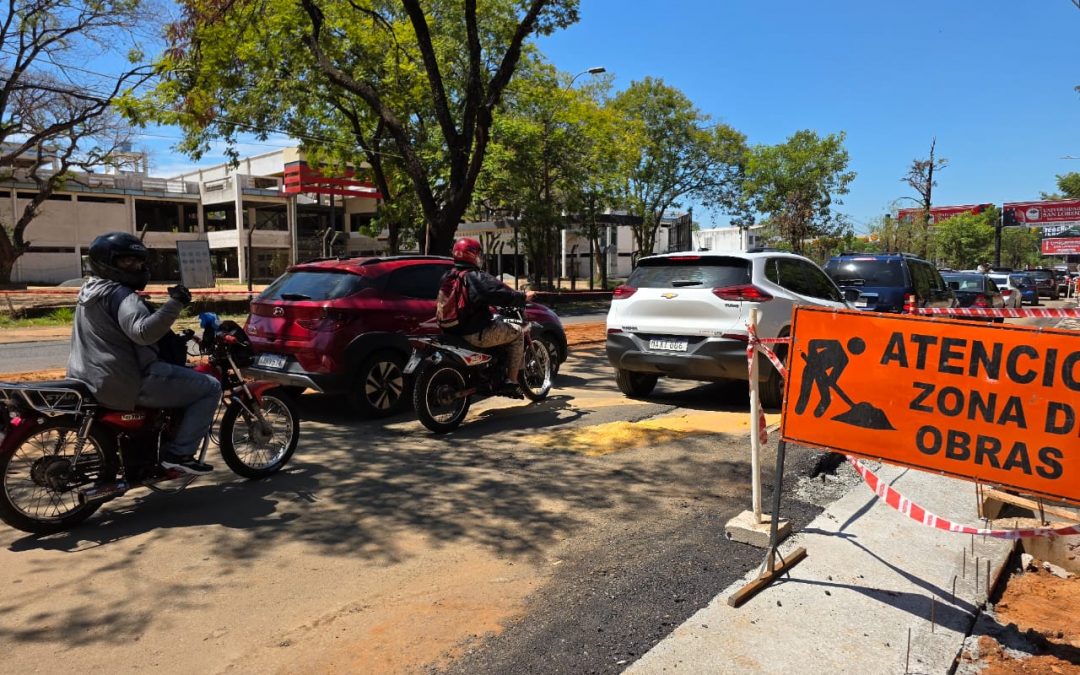 Instalan lomadas provisorias sobre avenida Mariscal López