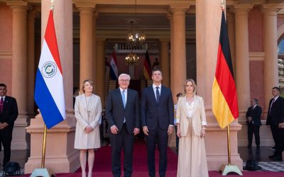 Santiago Peña recibió la visita del presidente de Alemania
