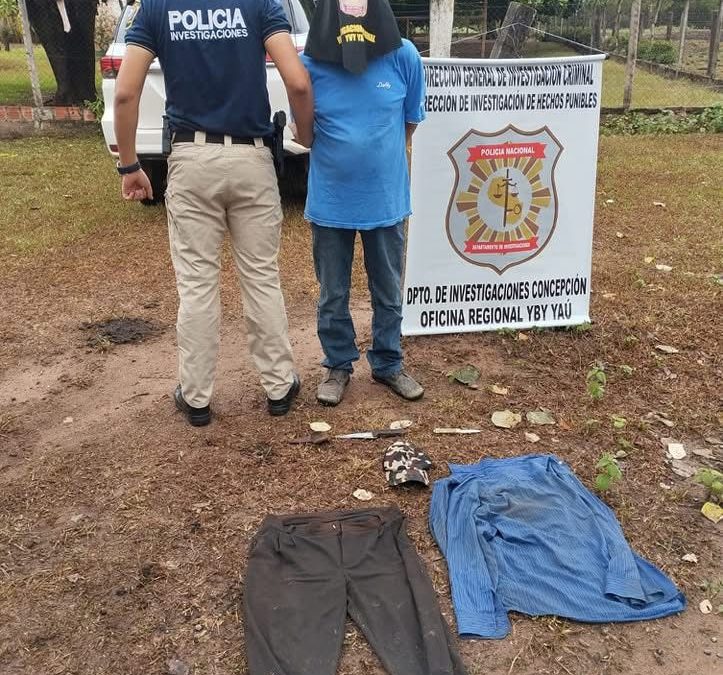 La policía detuvo al supuesto autor del feminicidio en Yby Yaú