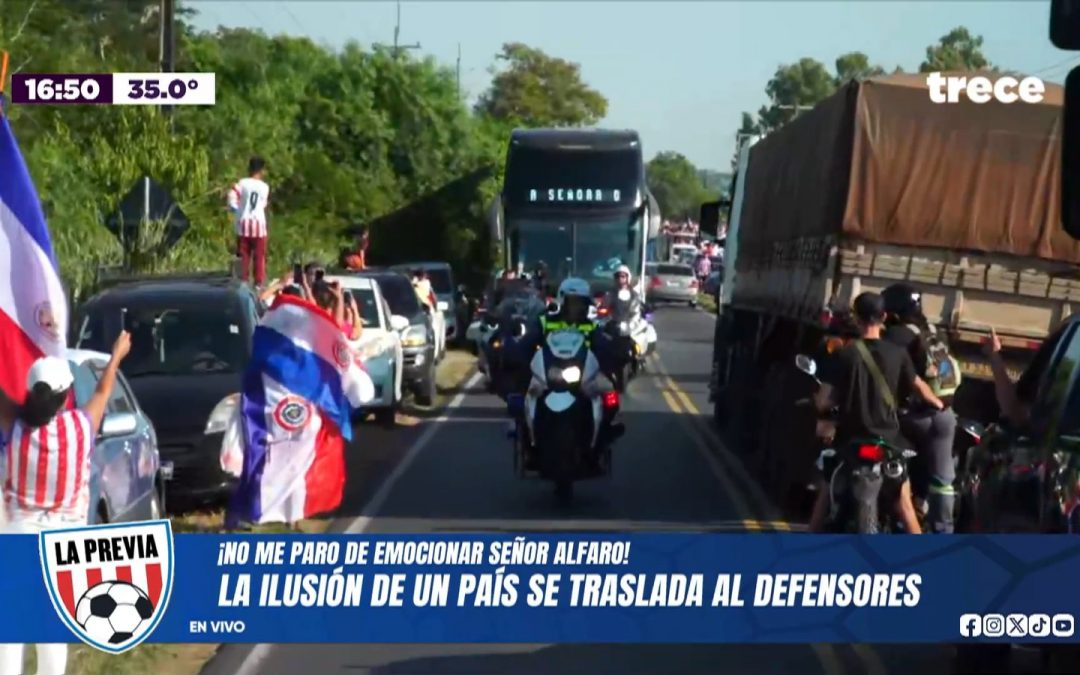 El bus de la ilusión ya partió rumbo al Defensores