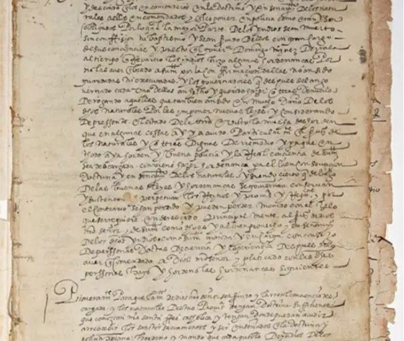 Recuperan valioso manuscrito robado del Archivo Nacional y subastado en Nueva York 