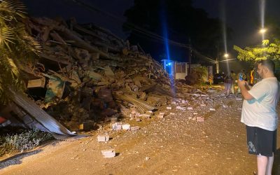 Derrumbe de edificio en Encarnación: hallan a la primera víctima