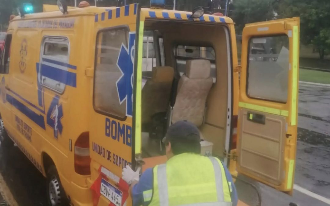 Triple choque en Luque: militar perdió una pierna