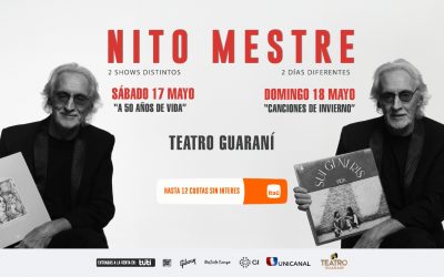 Nito Mestre ofrecerá dos únicos shows en Paraguay