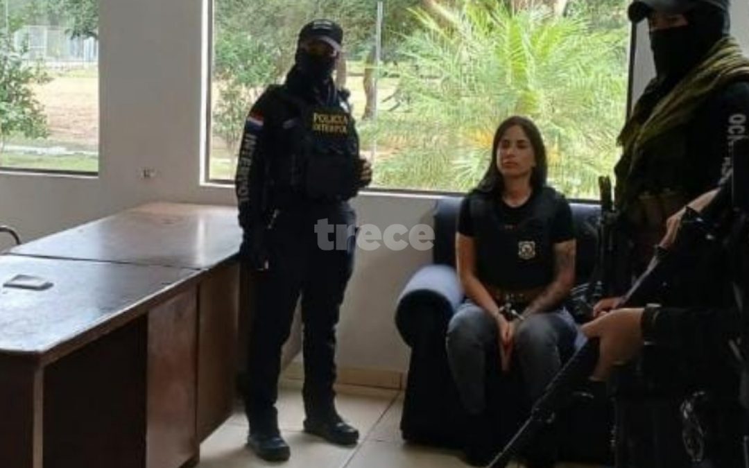 Gianina García Troche fue recluida a la cárcel de Viñas Cué