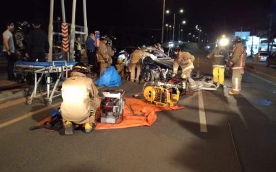 Choque sobre la Transchaco dejó una mujer de 74 años con múltiples fracturas