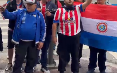 En Brasil, se siente la presencia de los hinchas paraguayos