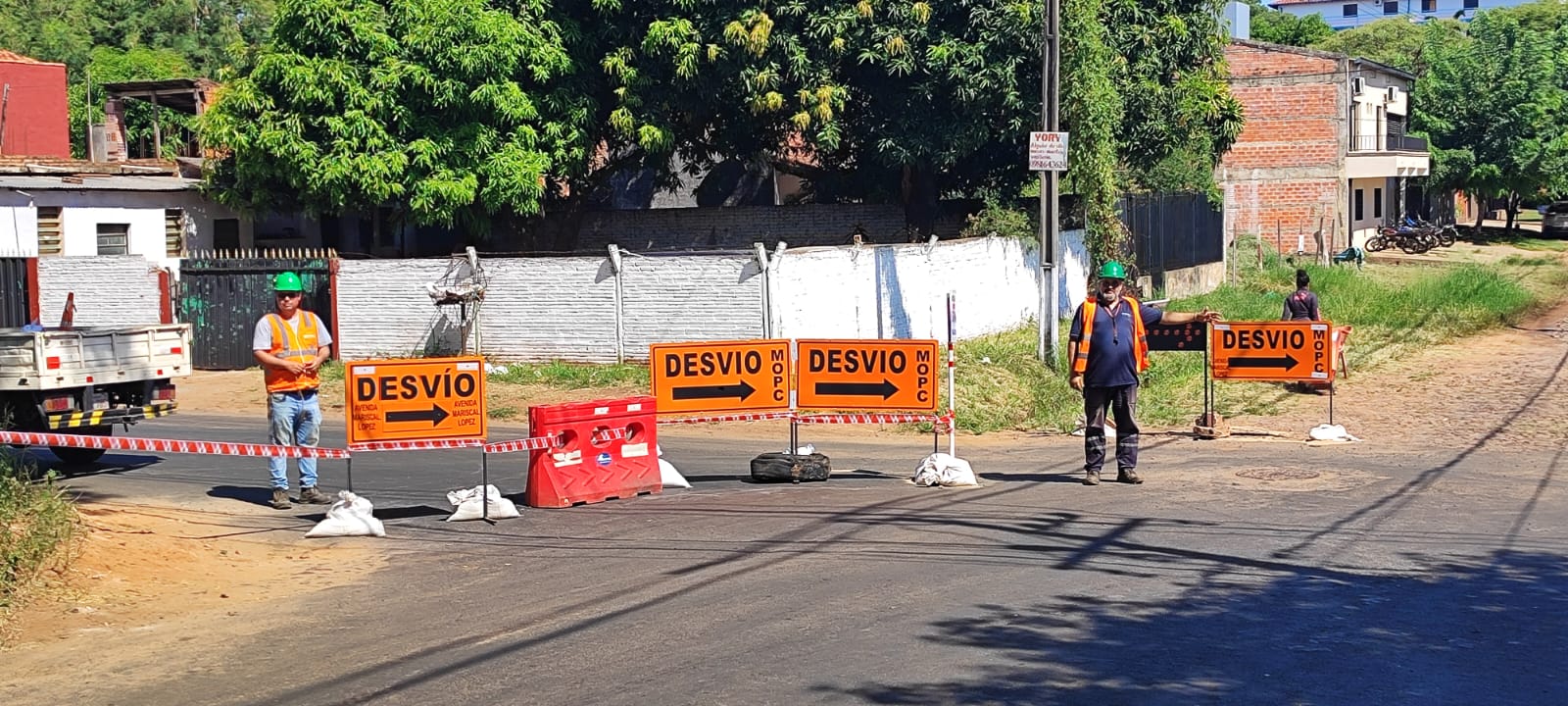 Anuncian nuevos desvíos en zona de obras sobre la Avenida Mariscal López. Foto: MOPC