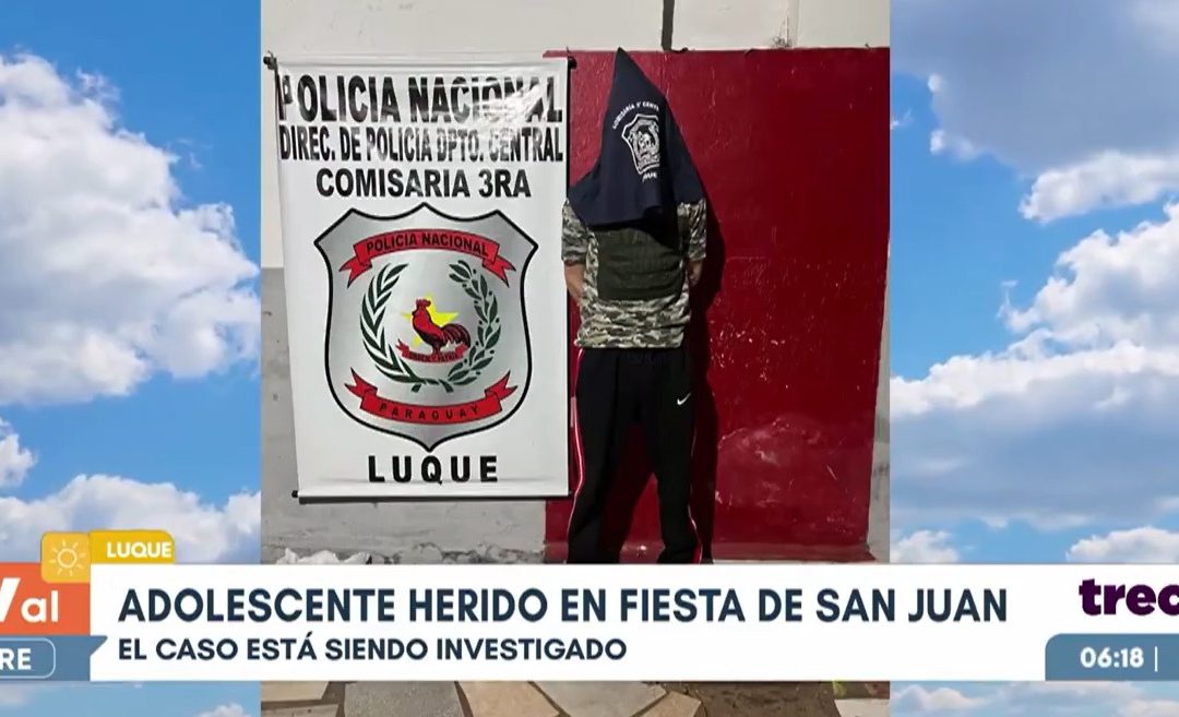 Luque: adolescente resultó herido con arma blanca durante fiesta de San Juan