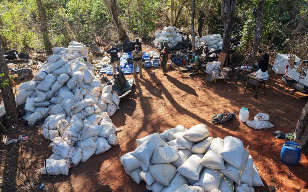 Desmantelan una estructura de procesamiento de marihuana en Amambay