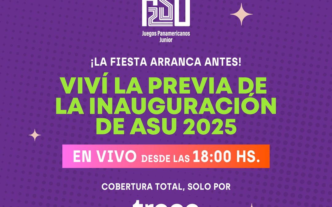 ¡El Trece transmitirá la ceremonia de inauguración de los Panamericanos Junior!