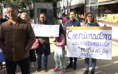 Víctima de la mafia de los pagarés exigen seguimiento de sus casos  