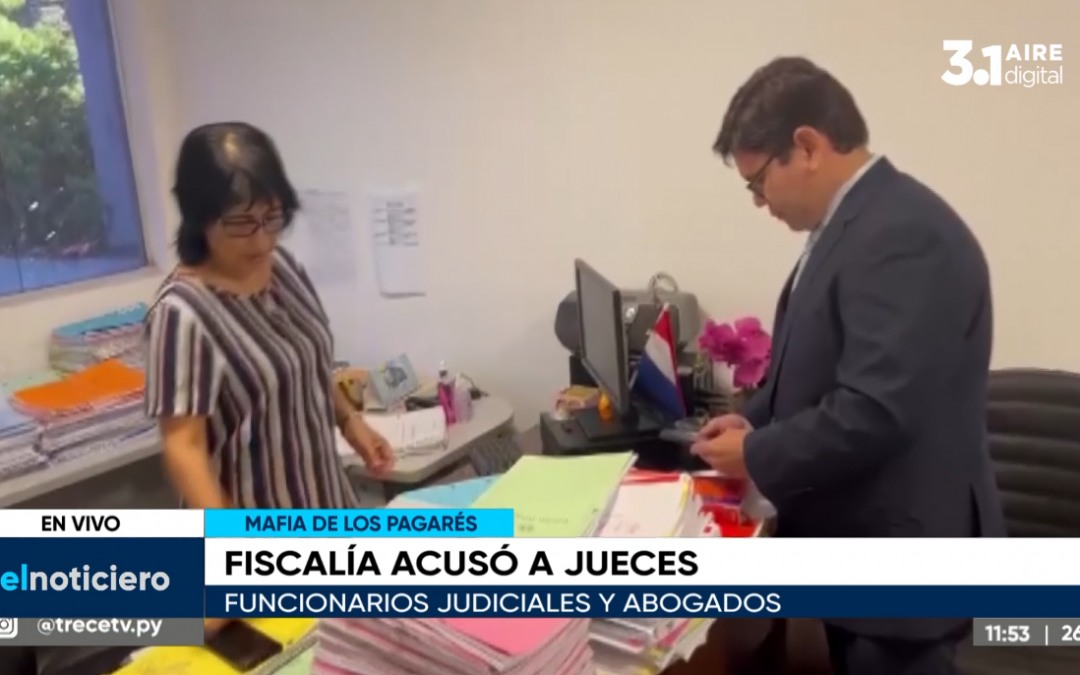 Fiscalía acusó a jueces, abogados y funcionarios judiciales por la mafia de los pagarés