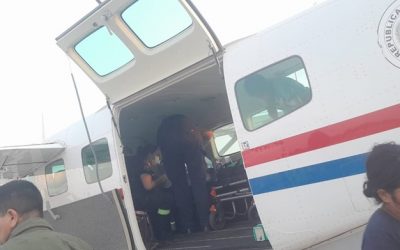 Recién nacido prematuro fue trasladado vía aérea a Villa Hayes