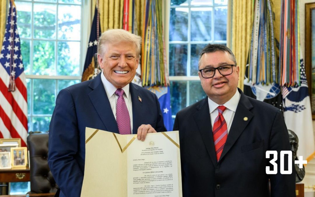 El embajador Gustavo Leite presentó sus cartas credenciales a Donald Trump