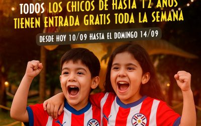 Para celebrar la clasificación de Paraguay, todos los niños entran gratis a “Dino Aventura”