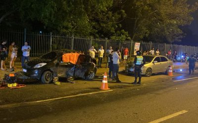 Grave accidente en zona del Botánico deja dos muertos y varios heridos