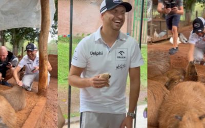 ¡Kajto conoció a los carpinchos y se enamoró más aún de Itapúa!