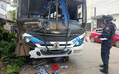 Colectivo chocó y mató a motociclista en Limpio