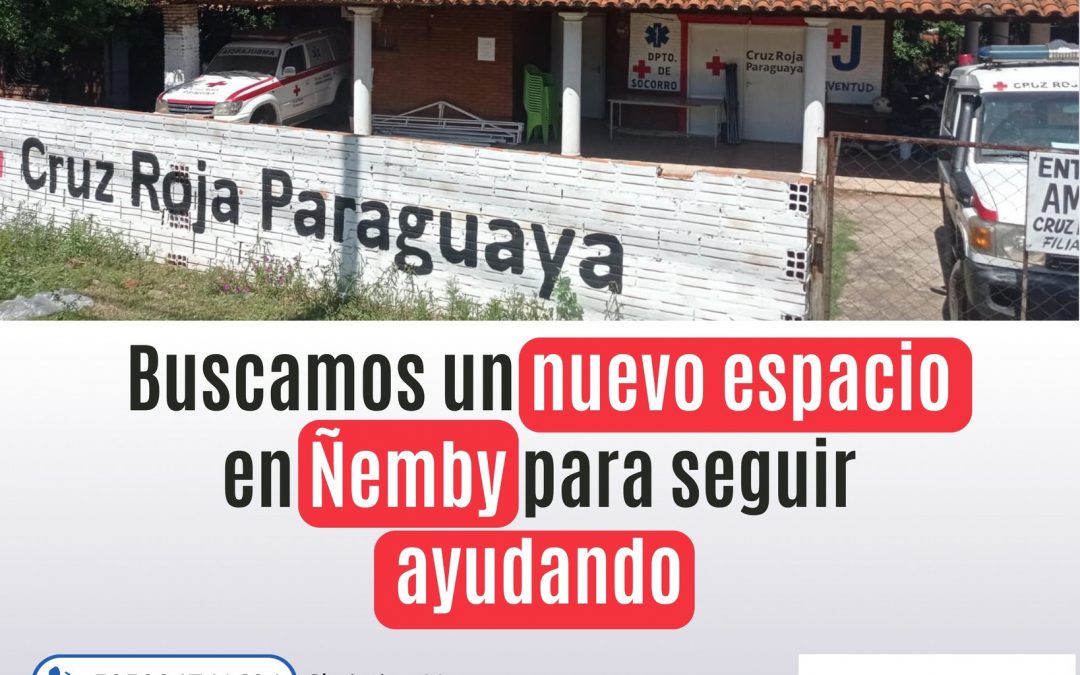 La Cruz Roja filial Ñemby apela a la solidaridad de las personas para seguir ayudando