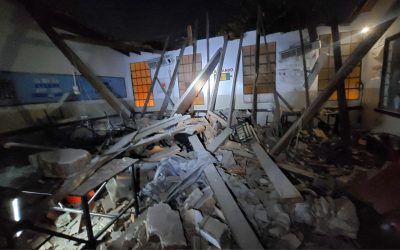 Techo de un colegio privado se desploma en Lambaré y suspenden clases