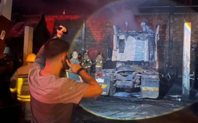 San Lorenzo: empleado habría provocado incendio de dos camiones