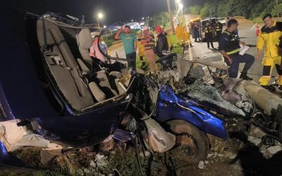 Ciudad del Este: brutal choque deja una joven fallecida y tres heridos