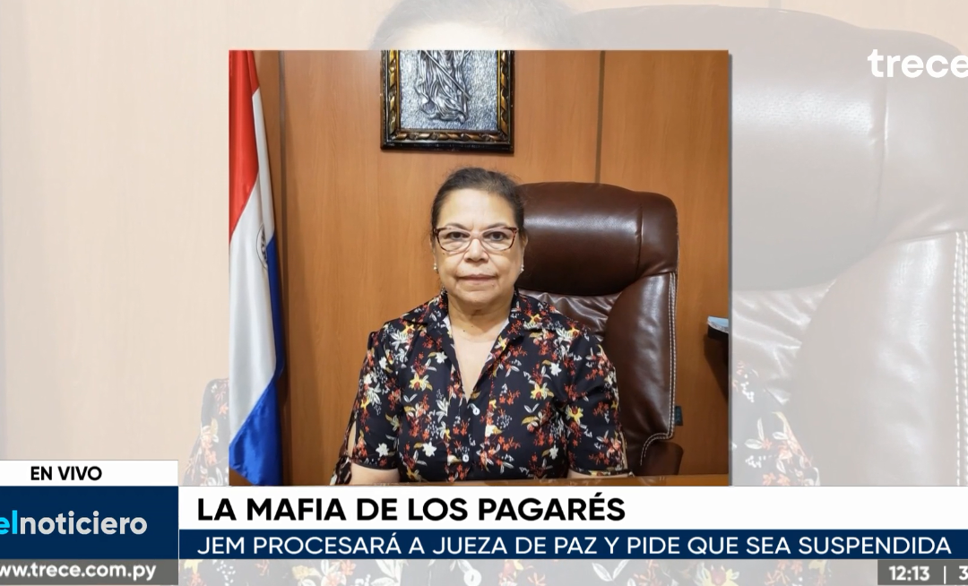 JEM procesará a jueza de Paz de Luque implicada en la mafia de los pagarés