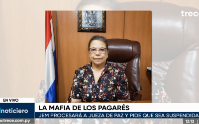 JEM procesará a jueza de Paz de Luque implicada en la mafia de los pagarés
