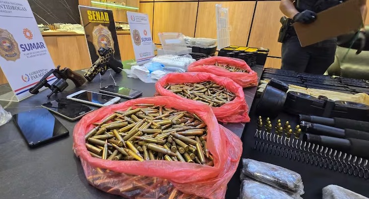 Utilizaban local comercial en Lambaré como fachada para tráfico internacional de armas