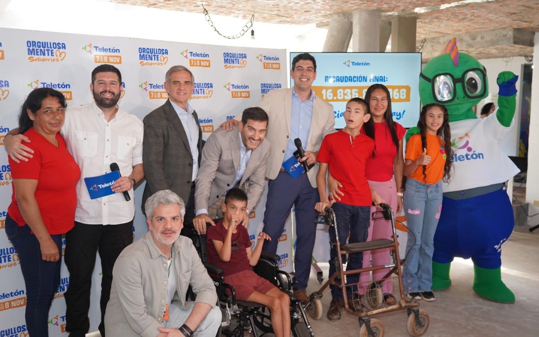 Gracias a la solidaridad de todo un país, Teletón logró recaudar G. 16.835 millones