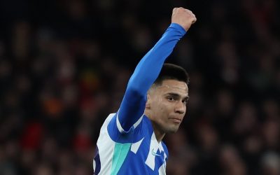 Diego Gómez marcó ante el Arsenal por la Fecha 18 de la Premier League