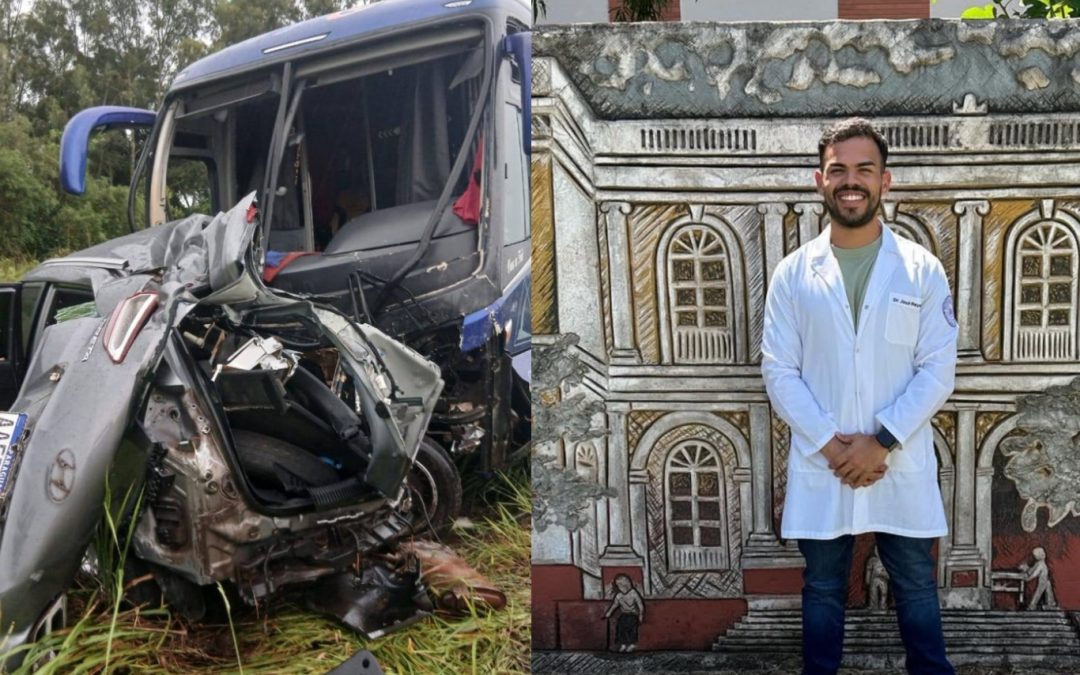 San Pedro: choque entre ómnibus y camioneta deja un médico fallecido